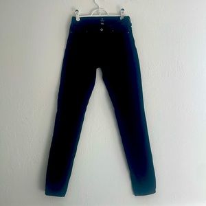 Just Black Straight Leg Skinny Jeans, Size 28